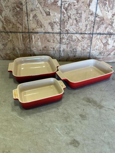 Le Creuset casserole dishes