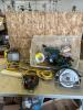 Trouble light, Makita circle saw, Skil jigsaw, ext cords, etc