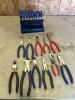 T handle hex keys, assorted pliers