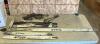 Chainsaw bars, assorted chains