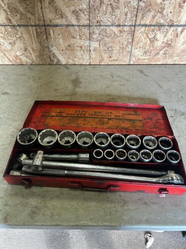 3/4&rdquo;Dr SAE Socket set