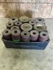 Assorted rolls of sandpaper