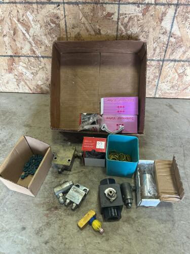 Cap screws, hyd valves, snap rings, gauges, etc