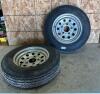12&rdquo; Trailer wheels tires shot