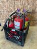 4 Charged fire extinguishers