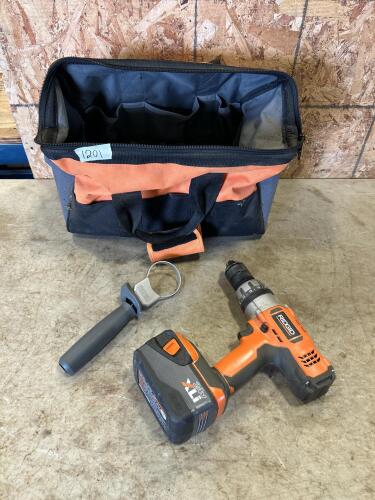 Ridgid 24V Hammerdrill w battery no charger
