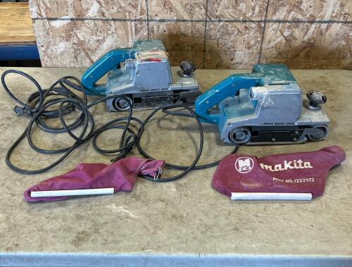 2 Makita belt sanders