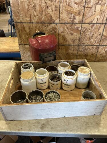 Assorted hardware, welding mask