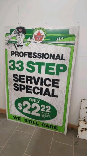 63"x43" Plastic sign