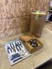 Unused plier set and orbital sander, etc