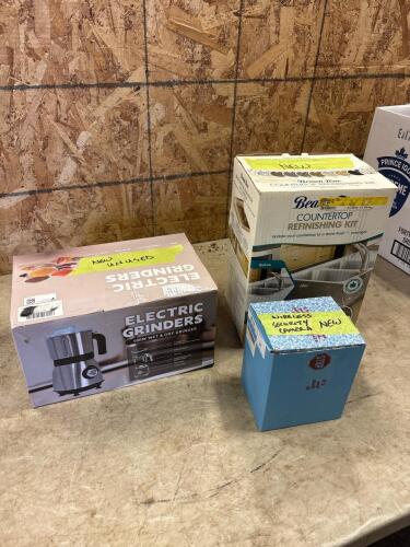 Grinder, wireless security camera, etc