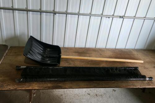 Cargo net, shovel