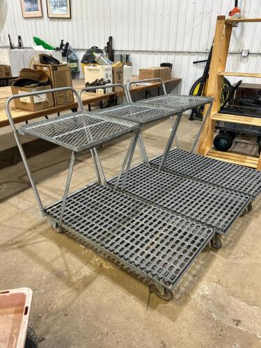 3 Greenhouse carts 2&rsquo;W 4&rsquo;L