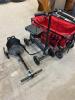 Knee scooter, Scooter missing wheel, fold up wagon