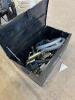 Metal box w contents as is