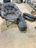 2 Padded folding lawn chairs