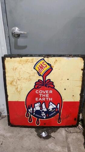 36"x36" Ceramic sign