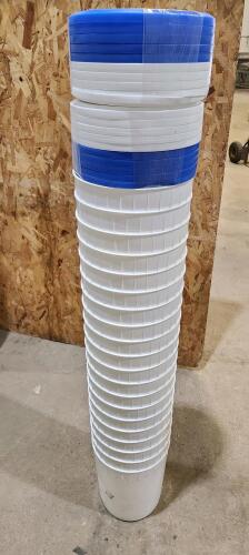 20 Clean Ice cream pails w lids
