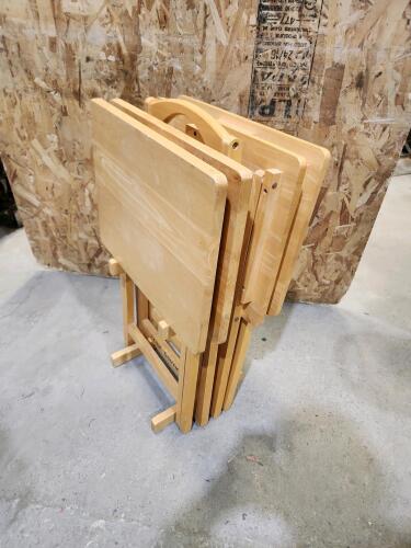 Wooden tv trays