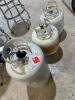 3 Empty BBQ propane tanks