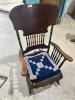 Wooden rocking chair
