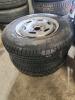 2 ST175/80R13 trailer tires 80% tread