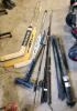 Fishing rods, hockey sticks, etc