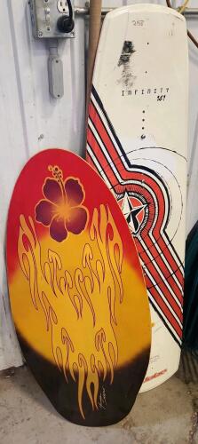 Wake board, skim board