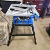 10" Mastercraft tablesaw on stand