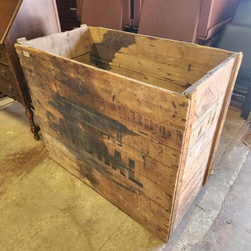 36"L 19"W 33"H Antique wooden crate