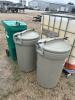 3 Garbage Containers w lids