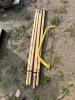 4 Wheelbarrow handles, saw