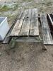 Wooden picnic table