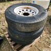 4 235/80R16 8 bolt trailer wheels, needs new tires