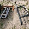 Dump trailer cylinder, back rack