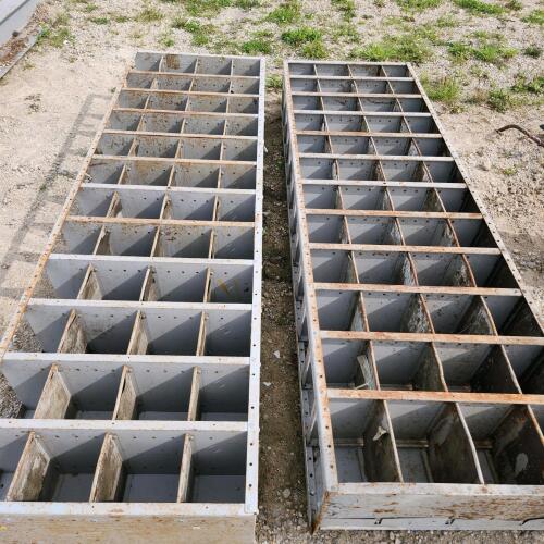 2 93"L 30"W 12"D Metal storage shelves