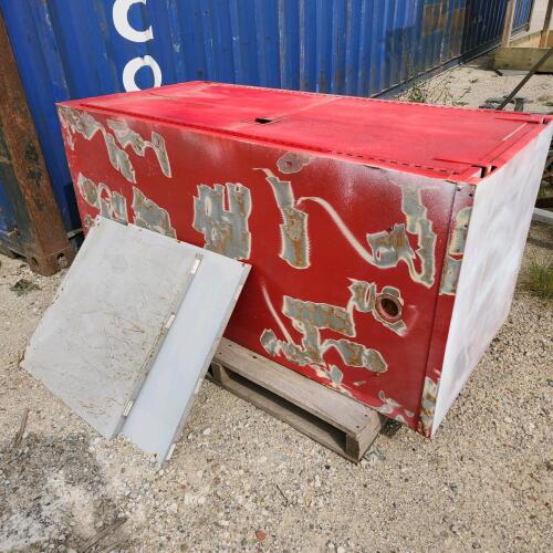31"W 67"H 31"D Metal cabinet