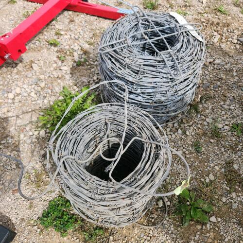 2 rolls of barb wire