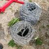 2 rolls of barb wire