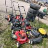 7 As is push mowers