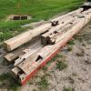 Various sized timber beams