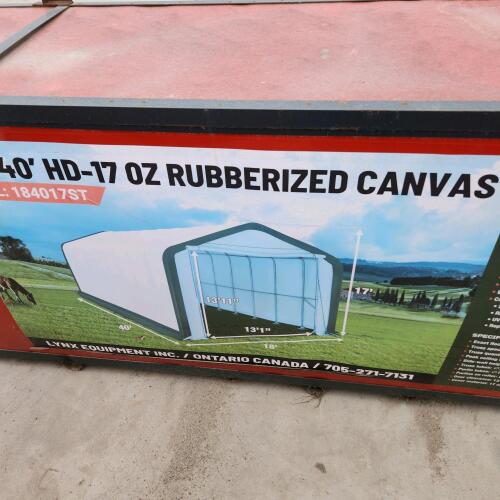 18'x40' Rubberized canvas building