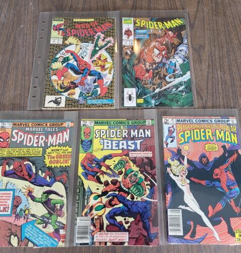 18 1980&rsquo;s Marvel Spider-Man & Captain America comics