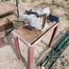 5" Machinist's vice on stand also 4" vice has been repaired