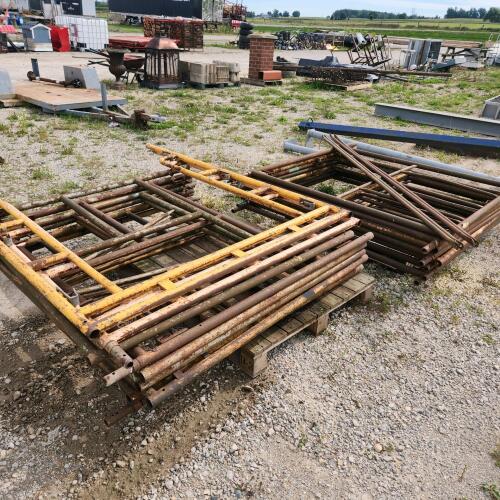 2 Skids of scaffold ends no cross members