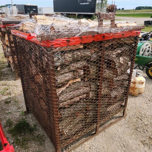 Crate and firewood 40"x 46"x43"H