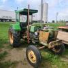 510 JD Diesel tractor, head cracked at manifold, AS IS, missing hood, 3934hrs showing on tack - 2