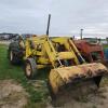 3550 Ford running gas tractor w 6' snow blower - 2