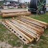 Industrial shelving 6 ends 3'W 14'H, 47 cross bars 8'L