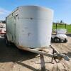 2006 6'x14' Livestock trailer w ownership, floor rusted through in spots - 2